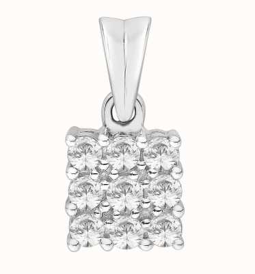 Perfection Crystals Square Shaped Cluster Pendant (0.50ct) P2189-SK