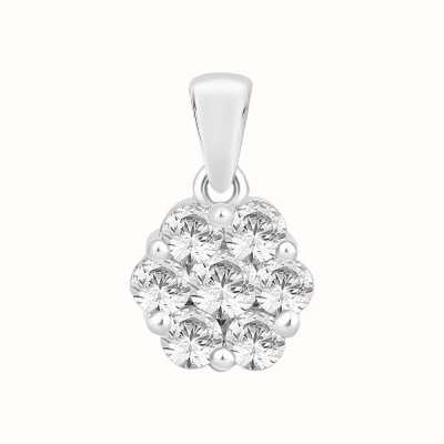 Perfection Crystals Seven Stone Round Cluster Pendant (0.45ct) P3665-SK