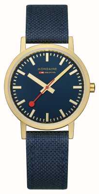Mondaine Classic |36mm | Blue Dial | Blue Strap A660.30314.40SBQ
