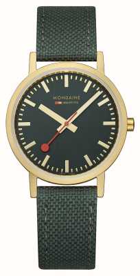 Mondaine Classic | 36mm | Green Dial | Green Strap A660.30314.60SBS