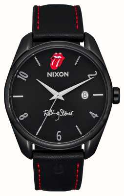 Nixon Thalia | Rolling Stones | Black Dial | Black Leather Strap A1360-001-00