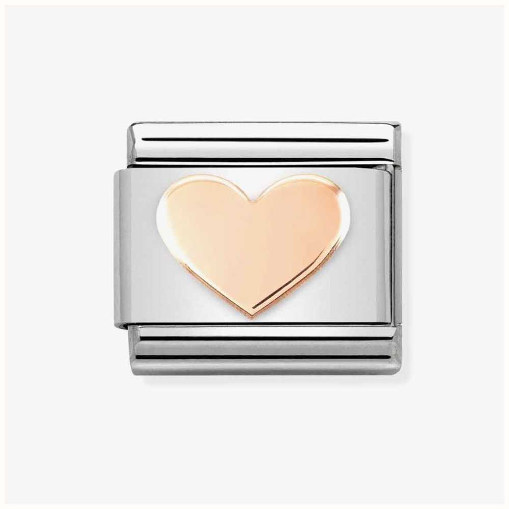 rose gold heart nomination charm