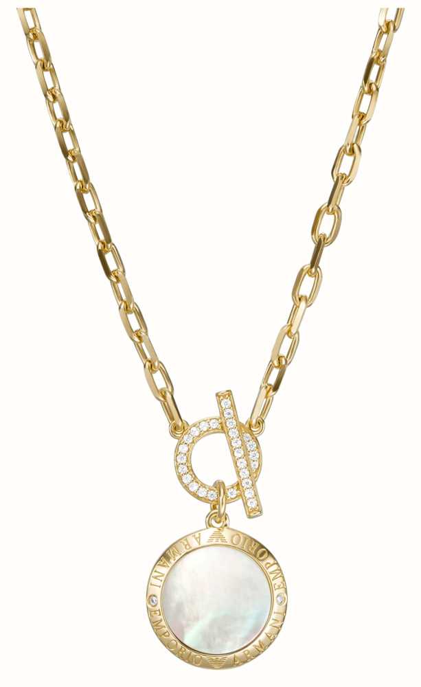 Emporio Armani Women's Necklace | Gold Tone Sterling Silver