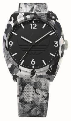 Adidas PROJECT TWO | Black Logo Dial | Grey Camouflage Resin Strap AOST22568