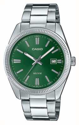 Casio Analogue Quartz Stainless Steel Green Dial MTP-1302PD-3AVEF