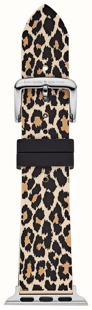 Kate Spade Apple Watch Strap 38 40 41mm Leopard Silicone KSS0022