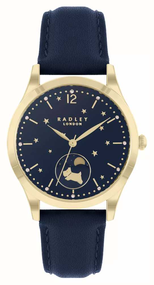 Radley star moon grey leather strap watch 2025 & bracelet set