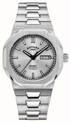 Rotary Sport Regent Automatic (40mm) Silver Sunray Dial / Stainless Steel Bracelet GB05490/06