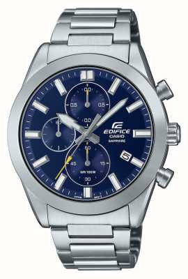 Casio edifice stainless hot sale steel back water resistant