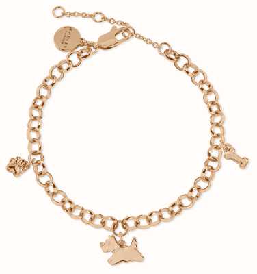 Radley Jewellery Charm Bracelet | Rose Gold Plated | Dog Charm RYJ3246S