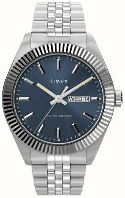 Timex Men's Waterbury (41mm) Blue Dial / Stainless Steel Bracelet TW2V46000