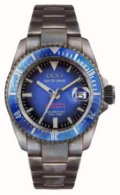 Out Of Order Blue Automatico Quaranta (40mm) Blue Dial / Aged Stainless Steel OOO.001-21.BL