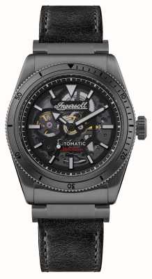 Ingersoll The Scovill Automatic (43mm) Black Skeleton Dial / Black Leather Strap I13902