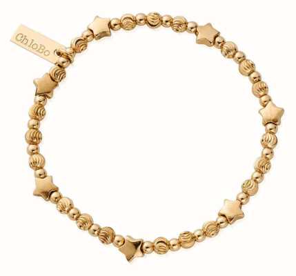 ChloBo Multi Inset Star Bracelet Gold Plated GBMSTAR