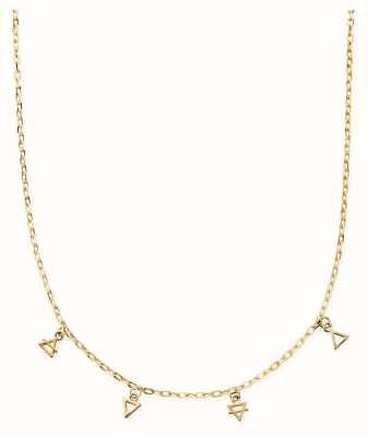 ChloBo Multi Charm Elements Choker Necklace Gold Plated GN3155