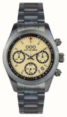 Out Of Order Cream Sporty Chronografo (40mm) Cream Dial / Stainless Steel Bracelet OOO.001-23.CR.AC