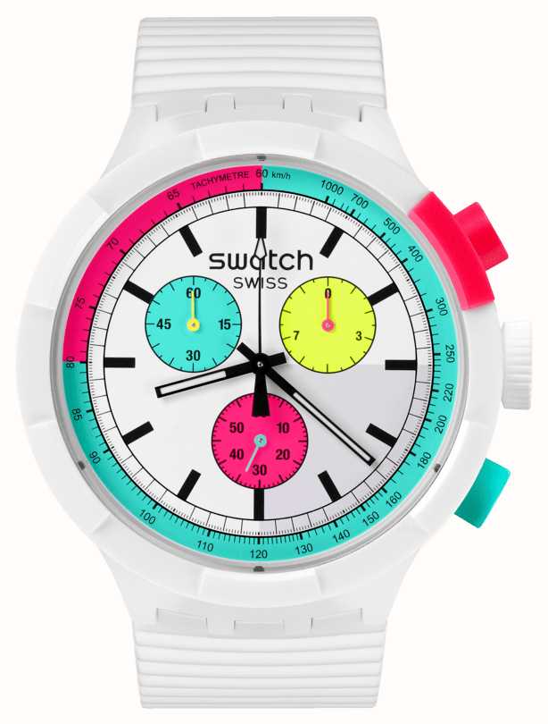 White chronograph on sale