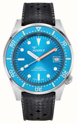 Squale 1521 Ocean COSC (42mm) Blue Sunray Dial / Black Homage Tropic Rubber 1521COSOCN.HT