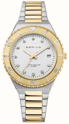 Bering Women's Arctic Sailing (36mm) Silver Dial / Two Tone Stainless Steel Bracelet 18936-710