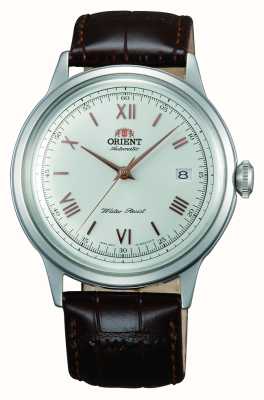 Orient Bambino Mechanical (40.5mm) White Dial / Brown Leather FAC00008W0