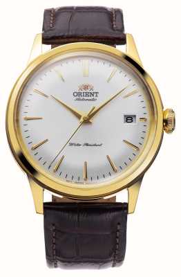 Orient Bambino Mechanical (38mm) White Dial / Brown Leather RA-AC0M01S10B