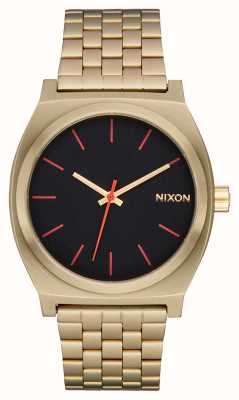 Nixon Time Teller (37mm) Black Dial / Gold-Tone Stainless Steel Bracelet A045-5164-00