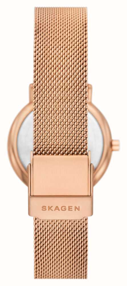 Skagen Signatur Lille (30mm) White Dial / Rose Gold Steel And