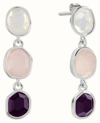 Radley Jewellery Tulip Street Silver Plated Crystal Set Drop Stud Earrings RYJ1375S