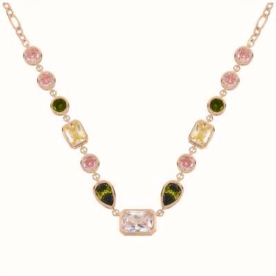 Radley Jewellery Rose Gold Plated Multi-Coloured Stone Necklace RYJ2422S