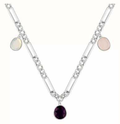 Radley Jewellery Multicoloured Stone Charm Silver Necklace RYJ2423S