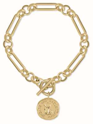 Radley Jewellery Gold Plated Hammered Penny Bracelet RYJ3314S