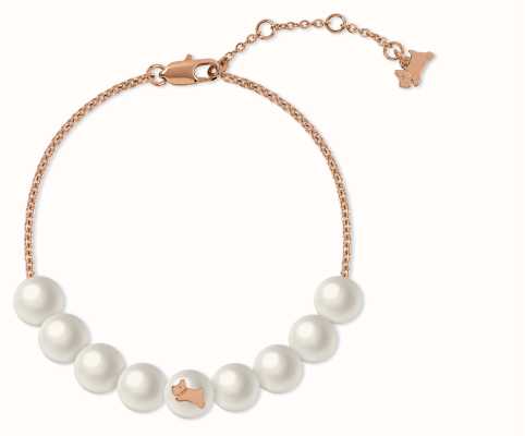 Radley Jewellery Rose Gold Plated Pearl Road Jumping Dog RYJ3322S