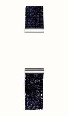 Herbelin Antarès Interchangeable Watch Strap - Blue Sparkle / Stainless Steel - Strap Only BRAC17048A119