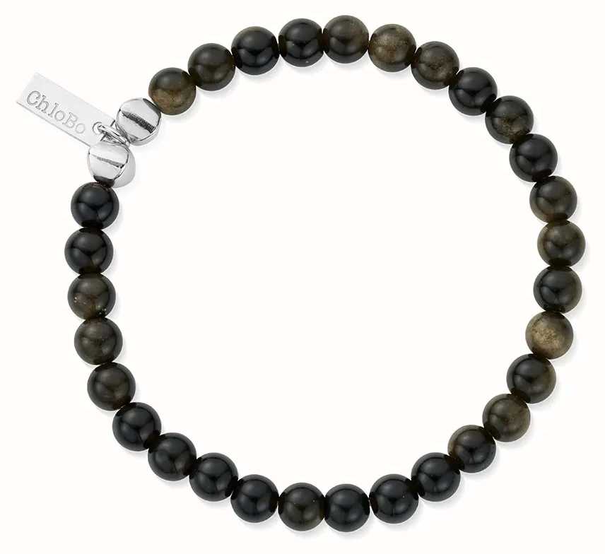 Golden obsidian sale beads