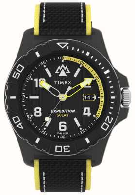 Timex Expedition North® Freedive Ocean (46mm) Black Dial / Black #tide Fabric Strap TW2V66200