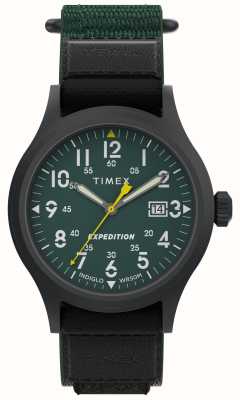 Timex Expedition Scout (40mm) Green Dial / Green Fabric Fast Wrap Strap TW4B29700