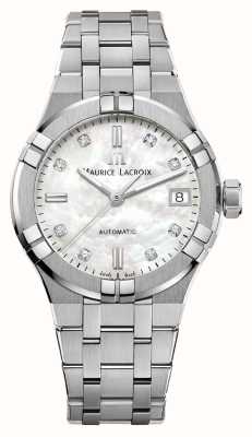 Maurice Lacroix Aikon Automatic Date (35mm) Mother of Pearl Dial / Stainless Steel Bracelet AI6006-SS002-170-1
