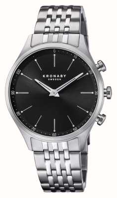 Kronaby Men’s Stainless Steel Hybrid Smartwatch with Steel Bracelet S3777/3