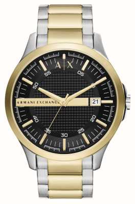 Armani Exchange Men's (46mm) Black Dial / Two-Tone Stainless Steel Bracelet AX2453