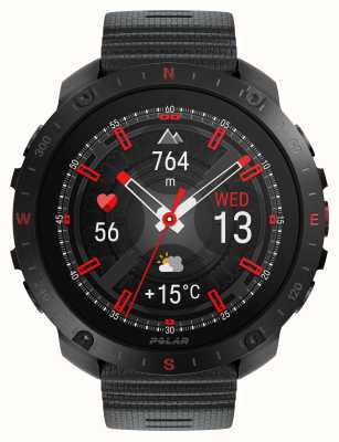 Polar Grit X2 Pro Premium GPS Smart Sports Watch Black with H10 Sensor (S-L) 900110286