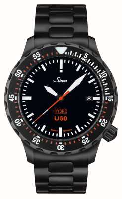 Sinn U50 HYDRO S 5000m (41mm) Black Dial / Black PVD Stainless Steel H-Link Bracelet 1051.020 H-LINK