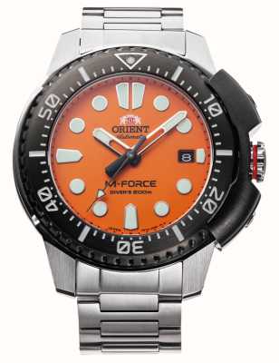 Orient M-Force Automatic (47.3) Orange Dial / Stainless Steel Bracelet RA-AC0L08Y