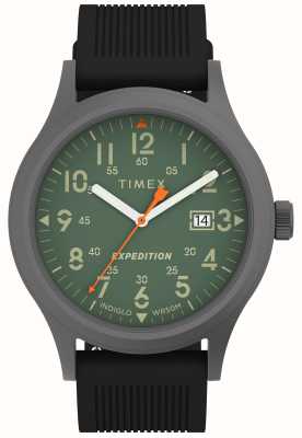 Timex Expedition Scout (40mm) Green Dial / Black Rubber Strap TW4B30200
