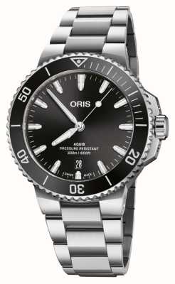 ORIS Aquis Date Automatic (41.5mm) Black Dial / Stainless Steel Bracelet 01 733 7787 4154-07 8 22 04PEB