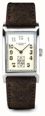 Duckworth Prestex Centenary (24mm) Cream Dial / Brown Leather Strap D803-06-D