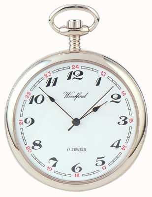 Woodford | Open Face | Chrome Plated | Pocket Watch | 1023