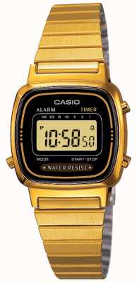 Casio Women's Digital Bracelet Retro Gold Plated LA670WEGA-1EF
