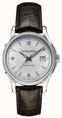 Hamilton Men's Jazzmaster Viewmatic Silver Dial Leather Strap H32515555
