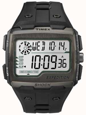 Timex Men's Grid Shock Alarm Chronograph All Black TW4B02500
