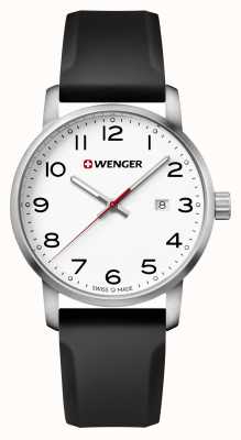 Wenger Men's Avenue Black Silicone Strap Watch 01.1641.103